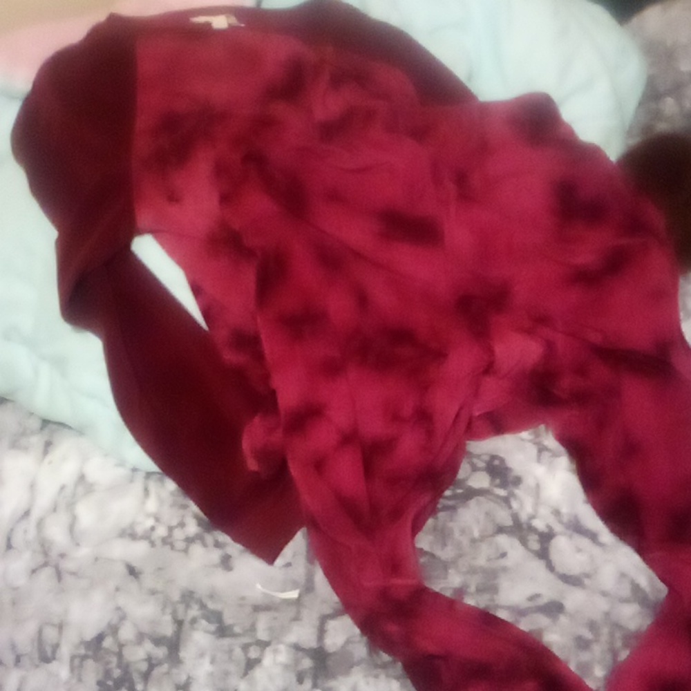 Ladies large pajama set Burgundy